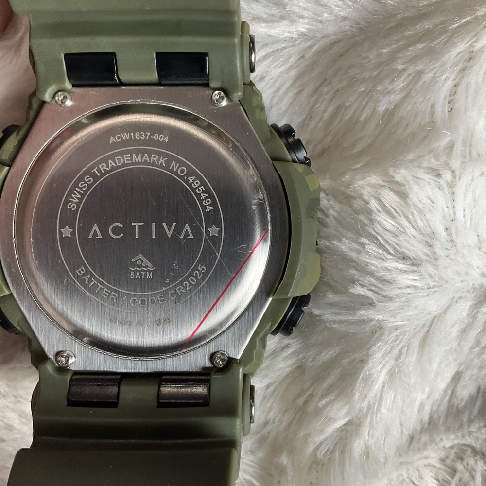 Activa X Invicta BlackOps Digital Mens Green Camouflage 56mm Watch New In Box - Picture 4 of 5